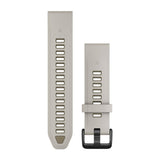 Garmin QuickFit 20 Watch Bands - Silicone / Fog Gray/Dark Sandstone