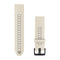 Garmin QuickFit 20 Watch Bands - Silicone / Cream/French Gray