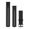 Garmin Quick Release Bands (22 mm) - Silicone / Black with Slate Hardware
