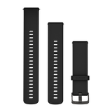 Garmin Quick Release Bands (22 mm) - Silicone / Black with Slate Hardware