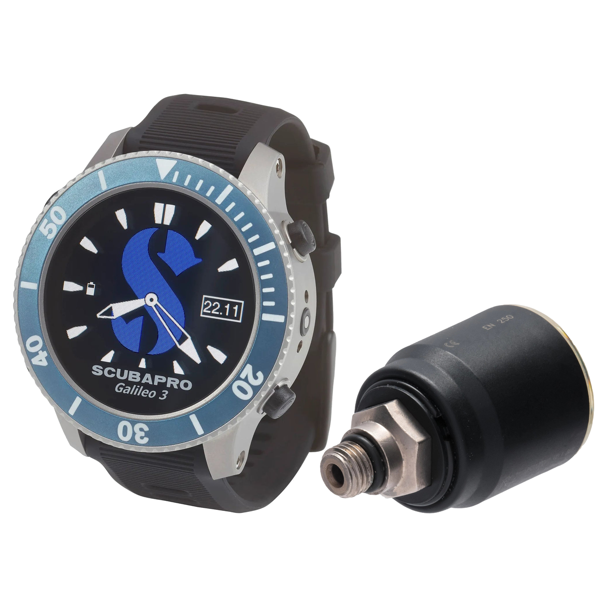 Scubapro Galileo 3 Titanium Dive Computer + Smart Pro Transmitter Package — includes Scubapro Galileo 3 Titanium Wrist Dive…