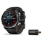 Garmin Descent Mk3i Dive Computer + Descent T2 Transceiver Package — 51 mm, Silver and Black PVD Titanium with Black/Pebble…