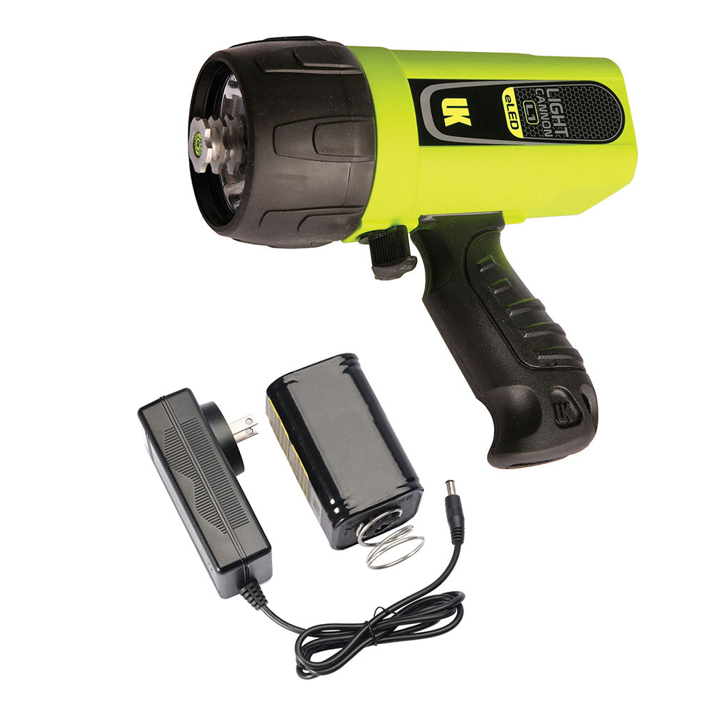 Underwater Kinetics Light Cannon eLED (L1) w/ NiMH Battery/Charger Pistol Grip Safety Yellow