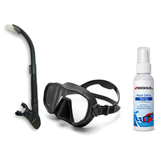 DiveCatalog Mask + Snorkel Package – Silicone Frameless Mask + Semi-Dry Snorkel + Free Mask Defog Spray — includes DiveCatal…