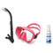 DiveCatalog Mask + Snorkel Package – Silicone Frameless Mask + Semi-Dry Snorkel + Free Mask Defog Spray — Pink, DiveCatalog.…