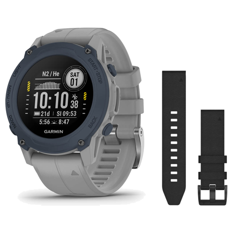 Garmin Descent G1 Dive Computer + QuickFit 22 Band Package — includes Garmin Descent G1 Solar Dive Computer, Garmin QuickFit…