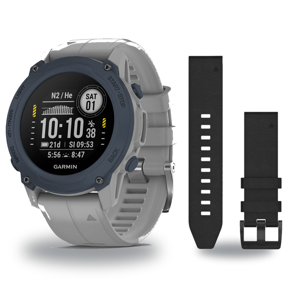 Garmin Descent G1 Dive Computer + QuickFit 22 Band Package — includes Garmin Descent G1 Solar Dive Computer, Garmin QuickFit…