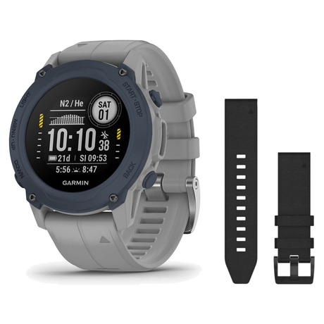 Garmin Descent G1 Dive Computer + QuickFit 22 Band Package — includes Garmin Descent G1 Solar Dive Computer, Garmin QuickFit…