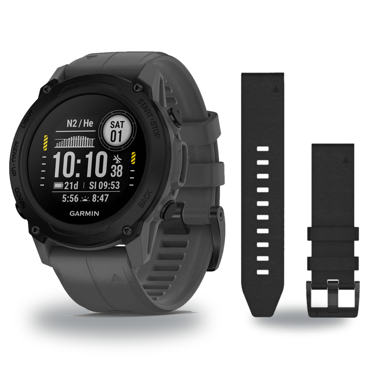 Garmin Descent G1 Dive Computer + QuickFit 22 Band Package — Standard, Slate Gray