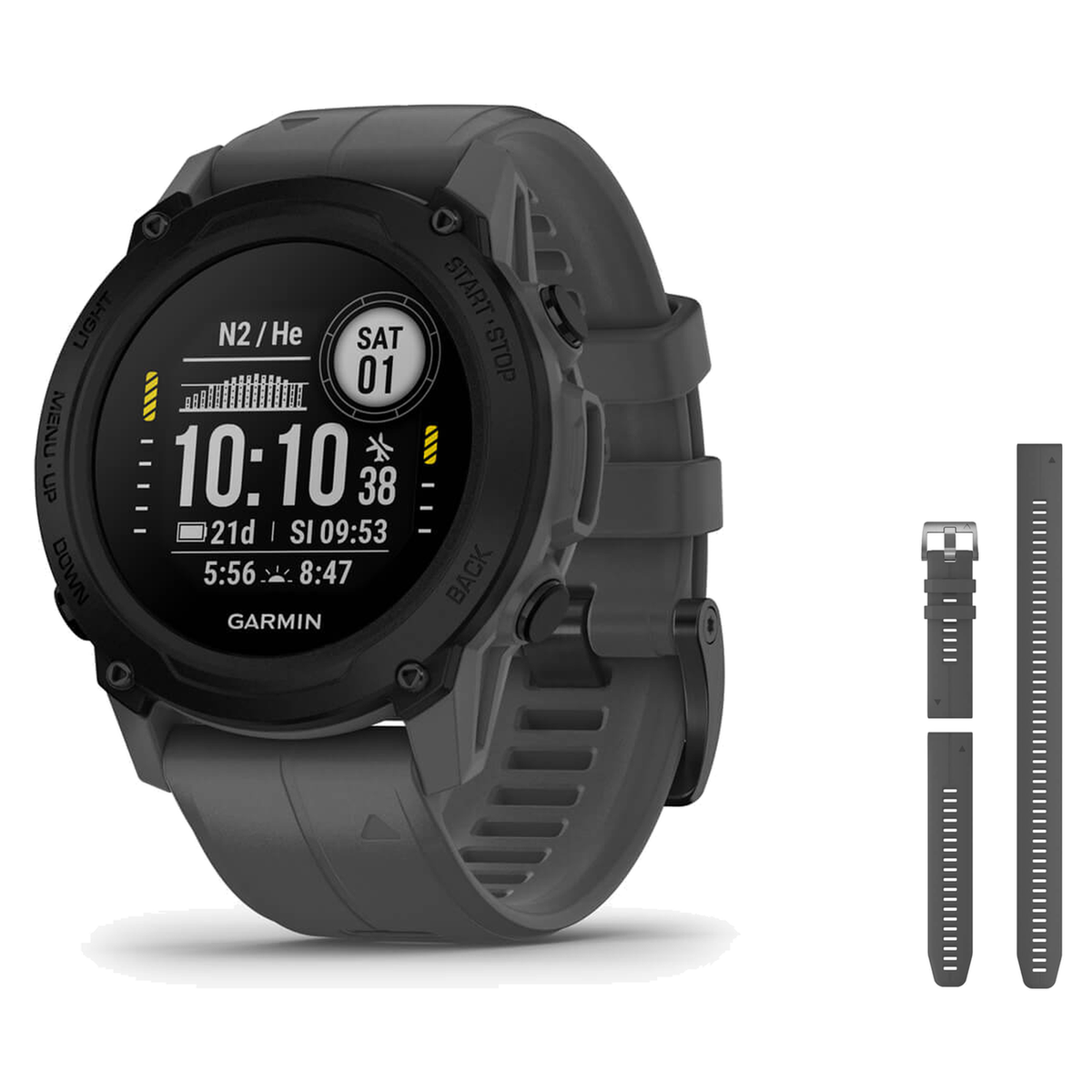 Garmin Descent G1 Dive Computer + QuickFit 22 Band Package — Standard, Slate Gray
