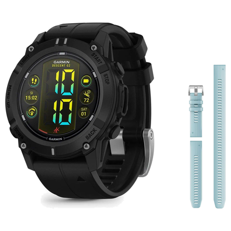 Garmin Descent G2 Dive Computer + QuickFit 22 Band Package — includes Garmin Descent G2 Dive Computer, Garmin QuickFit 22 Wa…