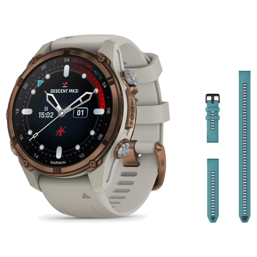 Garmin Descent Mk3i 43mm Dive Computer + QuickFit 20 Band Package — includes Garmin Descent Mk3i Dive Computer, Garmin Quick…