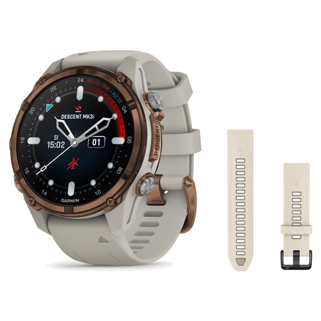 Garmin Descent Mk3i 43mm Dive Computer + QuickFit 20 Band Package — includes Garmin Descent Mk3i Dive Computer, Garmin Quick…