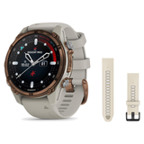 Garmin Descent Mk3i 43mm Dive Computer + QuickFit 20 Band Package — 43 mm, Bronze PVD Titanium with French Gray Silicone Band
