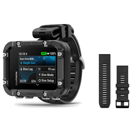 Garmin Descent X30 Dive Computer + QuickFit 26 Band Package — includes Garmin Descent X30 Scuba Diving Dive Computer, Garmin…