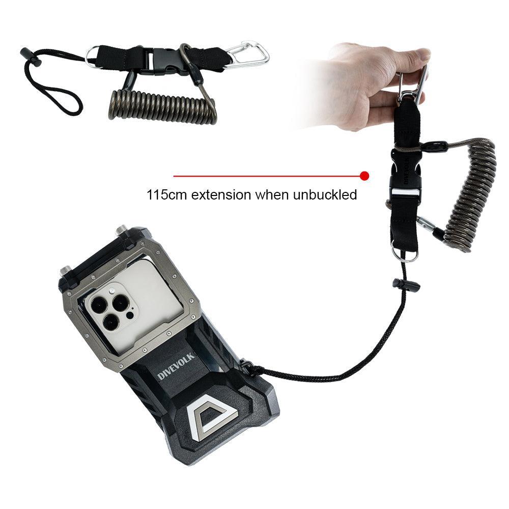 DiveVolk Diving Equipment Coil Lanyard-