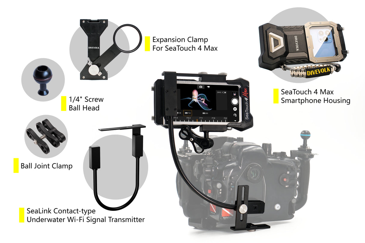 DiveVolk Sealink Contact Type Underwater Wifi Signal Transmitter-