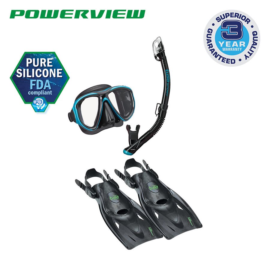 Tusa Snorkeling Set M/S/F (UM-24/USP-250/UF21) Pack