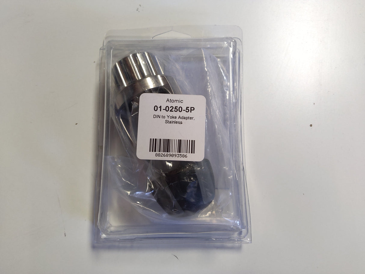 Open Box Atomic Aquatics DIN to Yoke Adapter Stainless