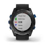 Garmin Descent Mk2i Titanium Carbon Gray DLC with Black Band Dive Computer-