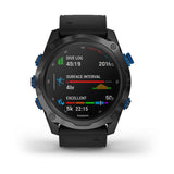 Garmin Descent Mk2i Titanium Carbon Gray DLC with Black Band Dive Computer-