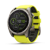 Garmin Fenix 8 Dive Computer-51 mm-Solar-Sapphire, Titanium with Amp Yellow/Graphite Band
