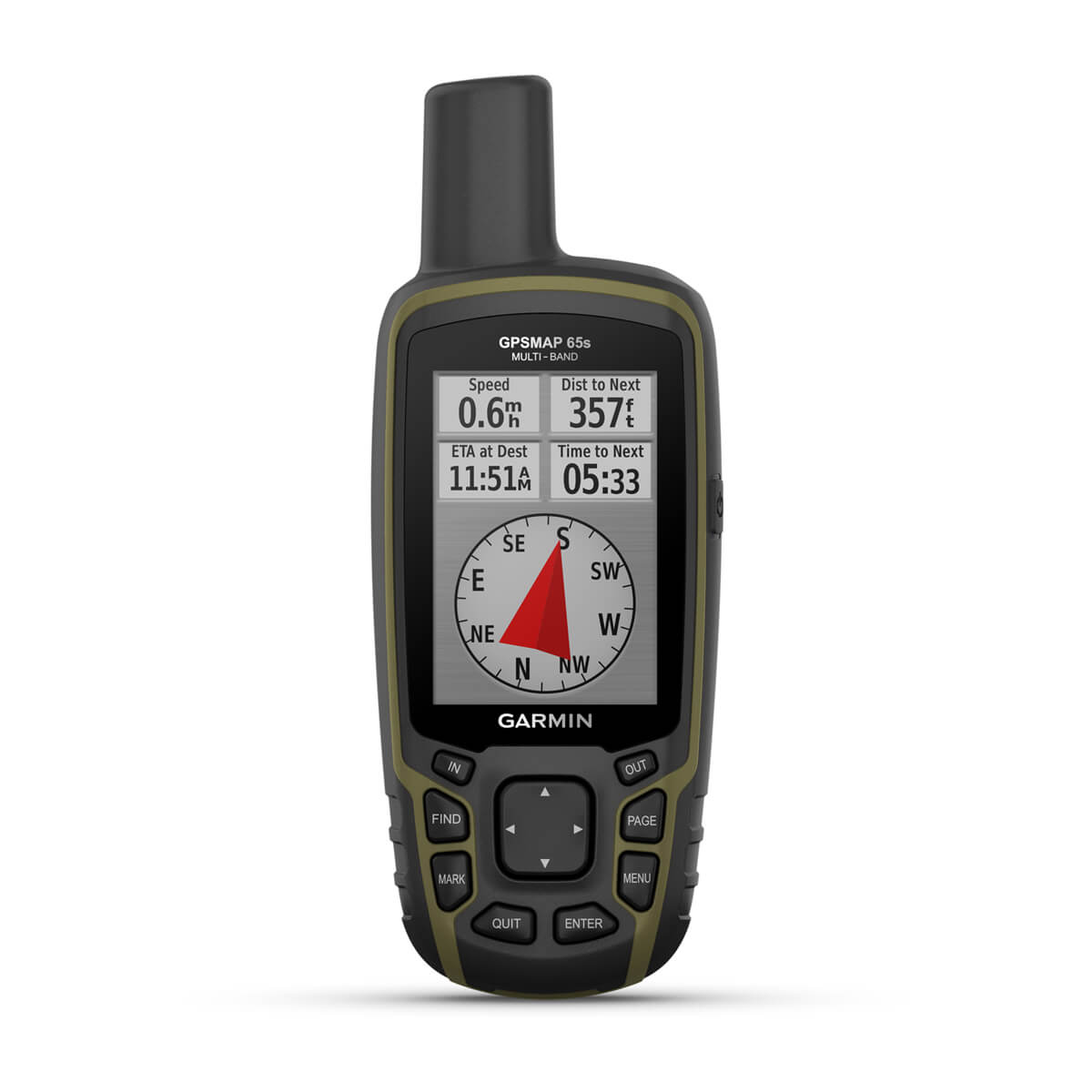 Garmin GPSMAP 65s, Multi-Band/Multi-GNSS Handheld with Sensors-