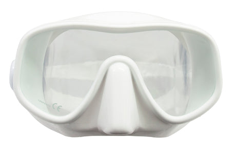 Genesis Aero Frameless Dive Mask Soft and supple 100% Silicone Skirt-White-