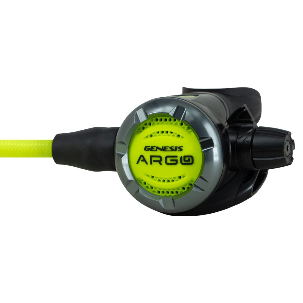 Genesis Argo Octo GS050 high-visibility yellow front cover, front view