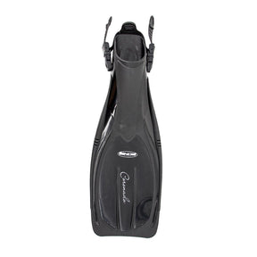 Genesis Coronado Open Heel Scuba Fin Lightweight, Powerful, Full Length-Black-SM-
