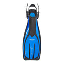 Genesis Coronado Open Heel Scuba Fin Lightweight, Powerful, Full Length-Ice Blue-SM-
