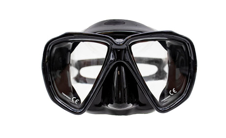 Genesis Glance Dive Mask without Purge-Black Silicone-