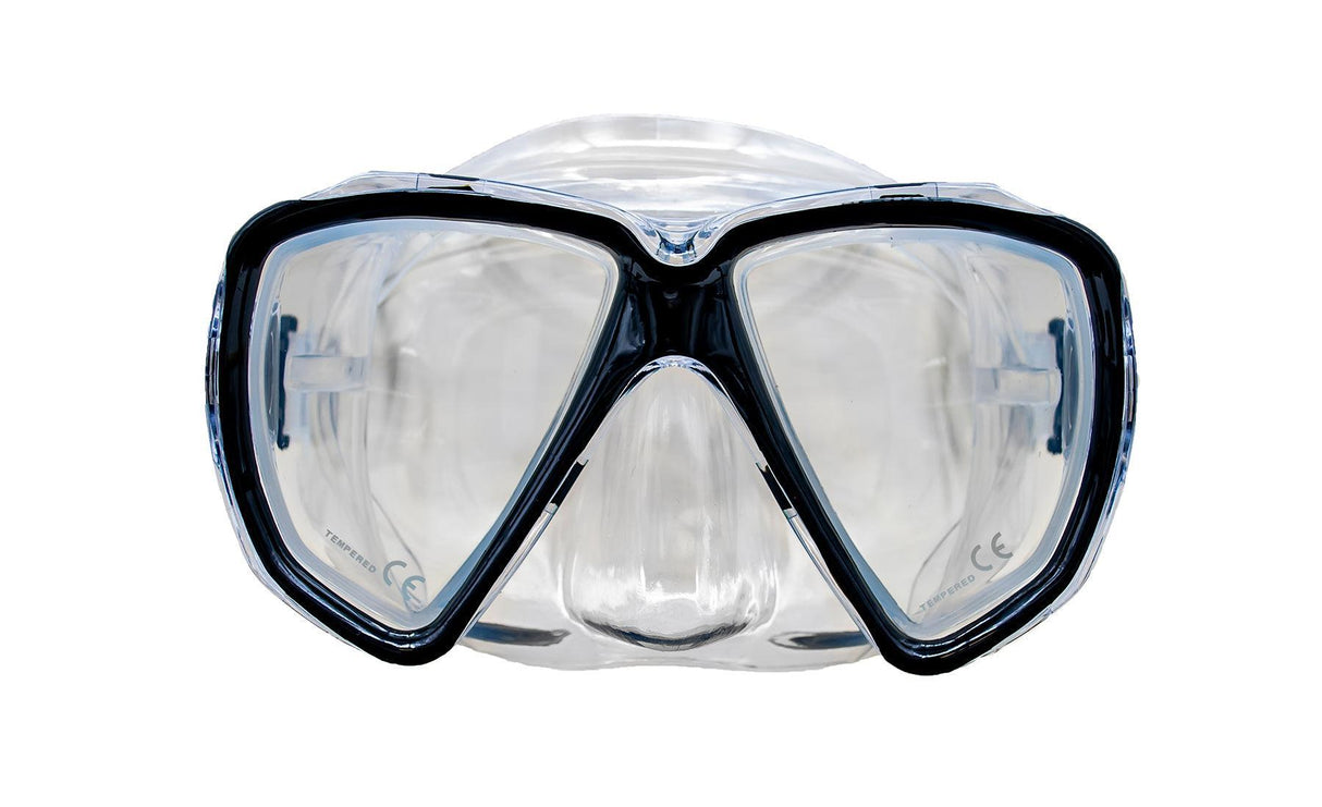 Genesis Glance Dive Mask without Purge-Black-