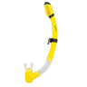 Genesis Hydra Dry Snorkel Dry Valve Top and Hypoallergenic Mouthpiece-Lemon Yellow-