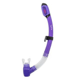 Genesis Hydra Dry Snorkel Dry Valve Top and Hypoallergenic Mouthpiece-Ultra Violet-