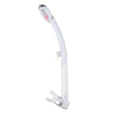 Genesis Hydra Dry Snorkel Dry Valve Top and Hypoallergenic Mouthpiece-White-