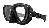Genesis Icon Diving Mask-Black Silicone-