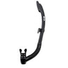Genesis Ika Semi-Dry Snorkel Splash-Guard/Semi-Dry Top and Hypoallergenic Mouthpiece-Black Silicone-