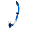 Genesis Ika Semi-Dry Snorkel Splash-Guard/Semi-Dry Top and Hypoallergenic Mouthpiece-Ice Blue-