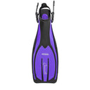 Genesis Lido Full Foot Fin Lightweight, Powerful Full Length Scuba and Snorkeling Fin-Pink-XXS-