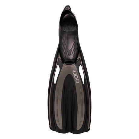 Genesis Lido Full Foot Fin Lightweight, Powerful Full Length Scuba and Snorkeling Fin-Titanium-XL-