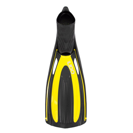 Genesis Lido Full Foot Fin Lightweight, Powerful Full Length Scuba and Snorkeling Fin-Yellow-SM-