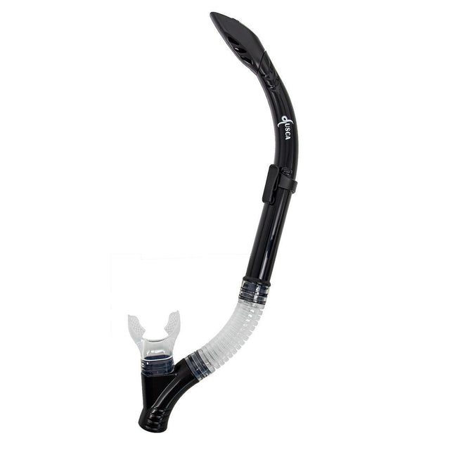 Genesis Lusca Semi-Dry Snorkel Splash-Guard/Semi-Dry Top and Hypoallergenic Mouthpiece-Black-