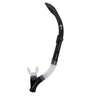Genesis Lusca Semi-Dry Snorkel Splash-Guard/Semi-Dry Top and Hypoallergenic Mouthpiece-Black-