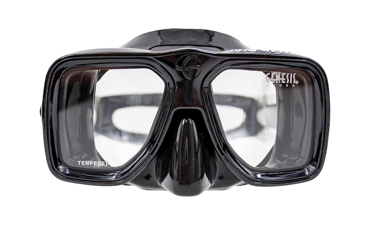 Genesis RX Mask A Scuba and Snokeling Mask-Black Silicone-