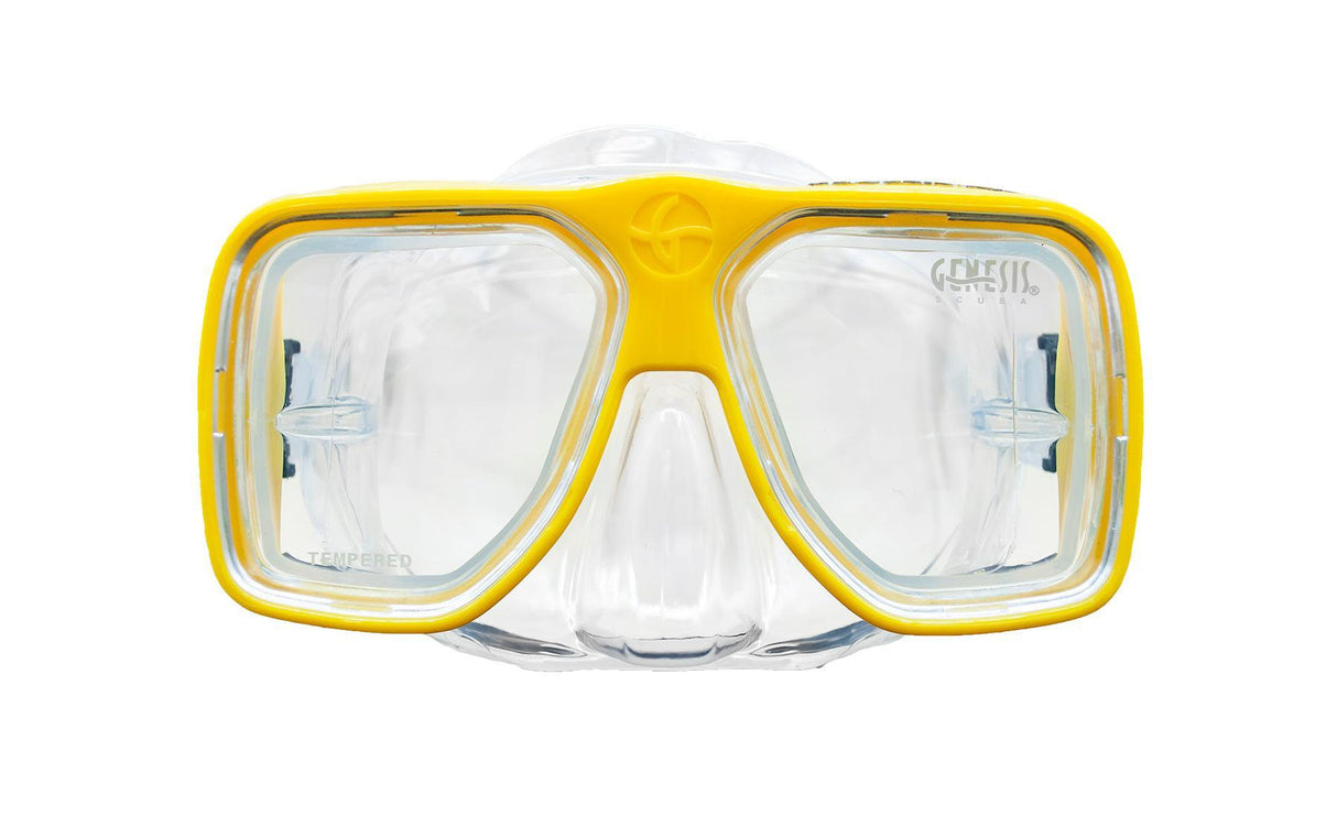 Genesis RX Mask A Scuba and Snokeling Mask-Lemon Yellow-