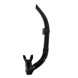 Genesis Surf Super-Flex Snorkel for Scuba Diving and Snorkeling-Black Silicone-