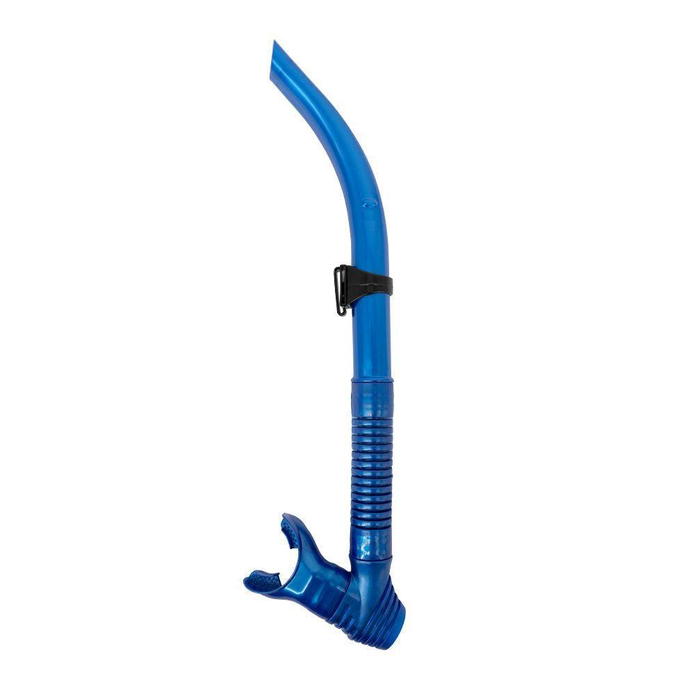 Genesis Surf Super-Flex Snorkel for Scuba Diving and Snorkeling-Ice Blue Silicone-