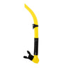 Genesis Surf Super-Flex Snorkel for Scuba Diving and Snorkeling-Lemon Yellow/Black Silicone-