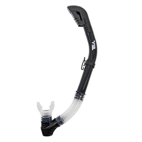 Genesis Via Dry Snorkel Dry Valve Top and Hypoallergenic Mouthpiece-Black-